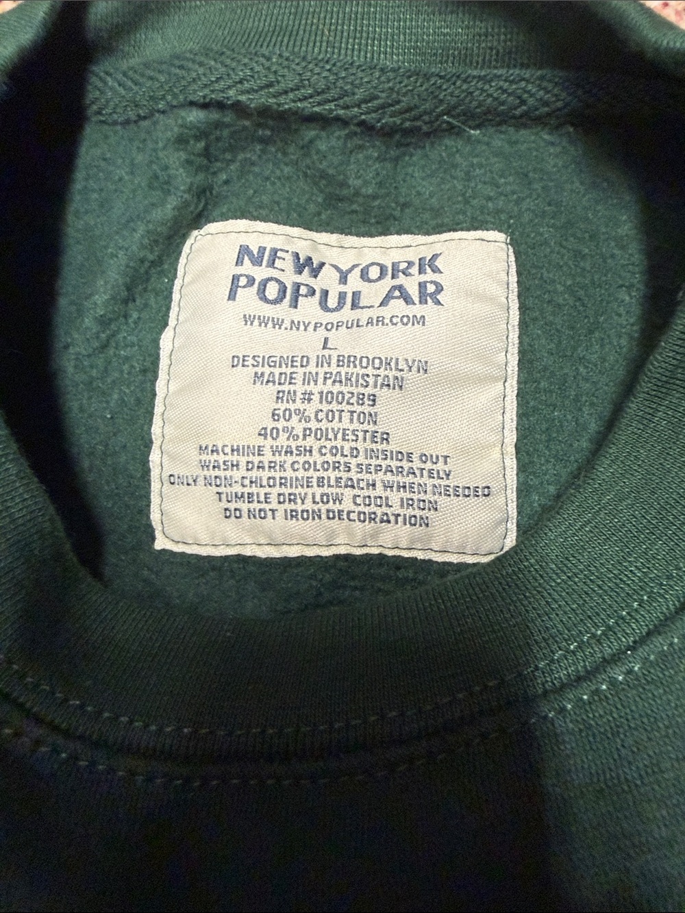 Seattle Appliqué Crewneck Sweatshirt - Green - Picture 2 of 3